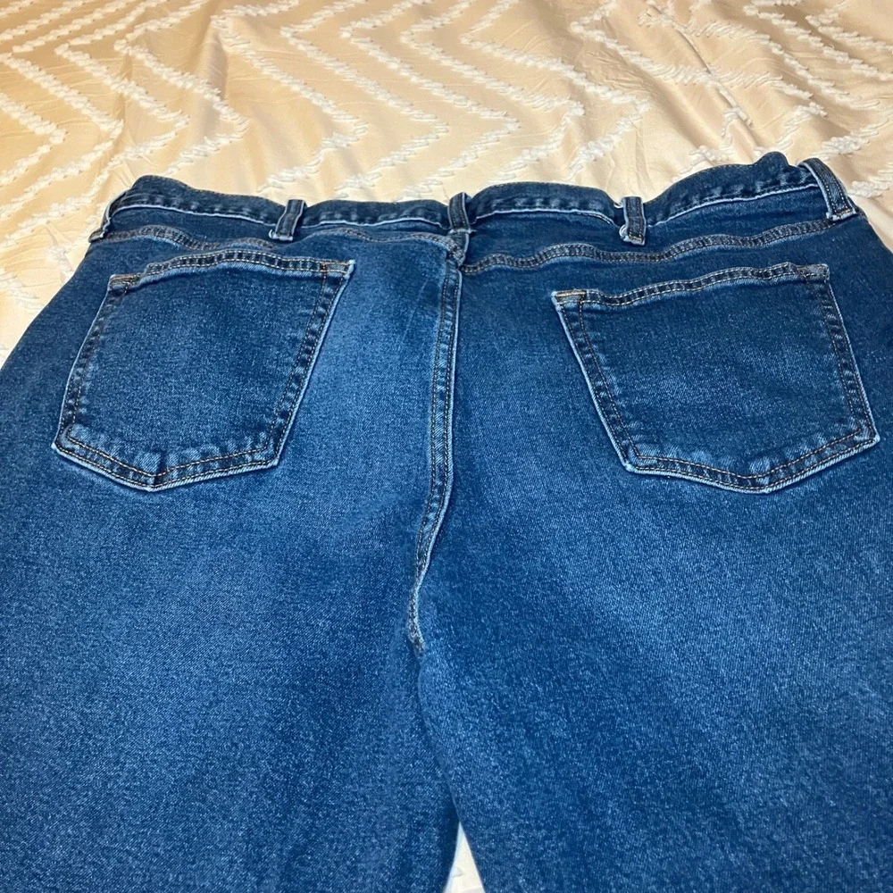 Old Navy Mens Size 40x32 Boot Cut Built In Flex Jeans Dark Wash 40x32